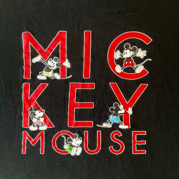 Disney Women Short Sleeve T-shirt size M, Black, Mickey Mouse - Picture 6 of 8